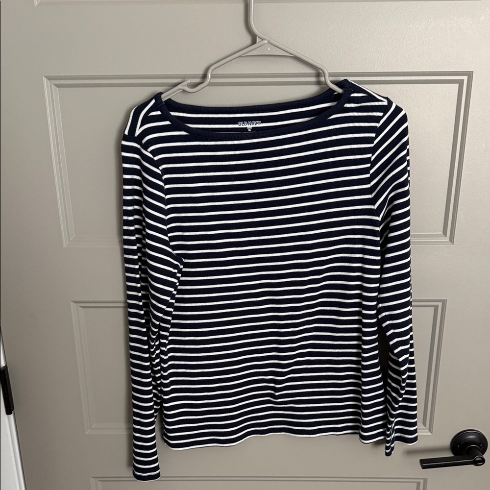 Old Navy and White Striped Top
